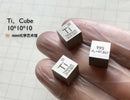 1PC 99.5% High Purity Titanium Ti Metal Carved Element Periodic Table 10mm Cube