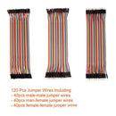 120x /kit Male To Female Dupont Wire Jumper Cable For Arduino Breadboa PVJ