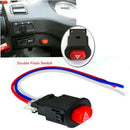Motorcycle Hazard Light Switch Double Warning Flasher Emergency Signal w/3 Wire!