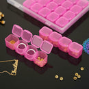 28 Grids Jewelry Box Diamond Embroidery Crystal Bead Organizer Storage Case
