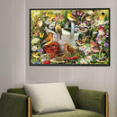 5D DIY Full Drill Diamond Painting Countryside Birds Cross Stitch Embroider