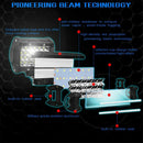 Led Work Light Bar Flood Spot Offroad Truck Fog Driving Suv Boat 72W Led Wo