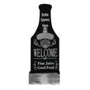 Shabby Wooden Beer Shaped Wall Mounted Bottle Opener Hanging Opener,  Black