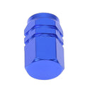 4pcs/Set Blue Wheel Tyre Tire Valve Stems Air Dust Cover Screw Caps Car Truck
