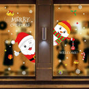 Santa Claus Removable PVC Wall Stickers Waterproof Christmas Decor Decals A
