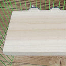 Pet Bird Parrot-Chew Toys Wood Hanging Swing-Cages Parakeet Stand Platform D1J4