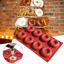 Silicone Doughnut Mould Donut Chocolate Muffin Pan Ice Cake Sweet Soap Mold C4L7
