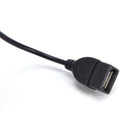 3.5mm Male AUX Audio Plug Jack To USB 2.0 Female Converter Cable Cord BX