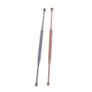 2Pcs Stainless steel earpick ear wax stick remover curette cleaner ear toolsME