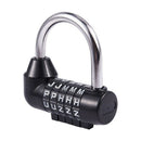 5 Letter Code Combination Suitcase password lock Black