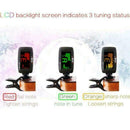 Guitar Tuner AT 200D Clip on Electric Guitar Tuner Bass Black Ukulele P3E7
