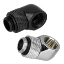 12.9Mm G1/4 Thread 90 Degree Rotary Tube Connector Fitting For Pc Water CoolO7L9