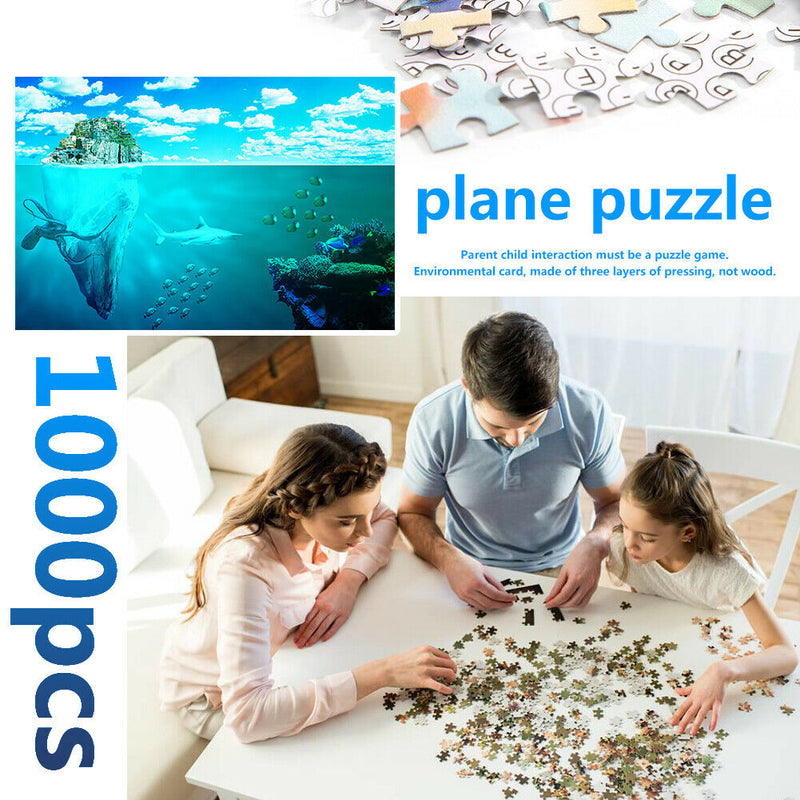 Paper Puzzles 1000 Pieces Coral Sea Assemble for Adults Kids Jigsaw Toys
