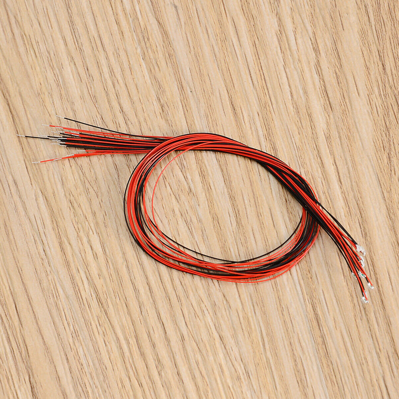 10pcs T0603WM Pre-soldered Micro Litz Wired Leads Red SMD Led 200mm Length