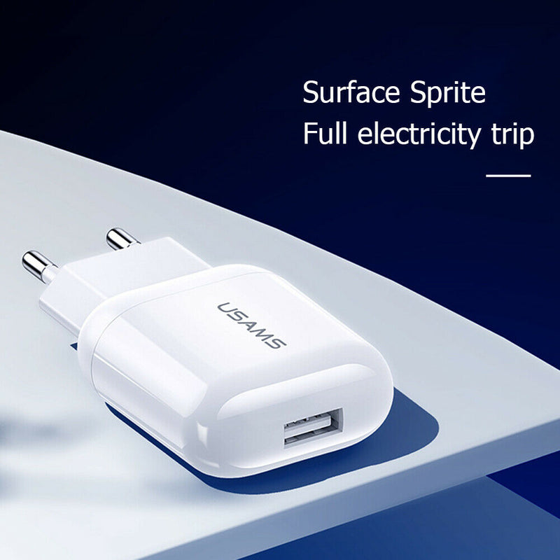 T19 Single USB Fast Charger Mobile Phone Charger Travel Charging Adapter