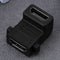 4Kx2K 2.0V HDMI Female To Female Adapter 90 Degree Port Connector Plug