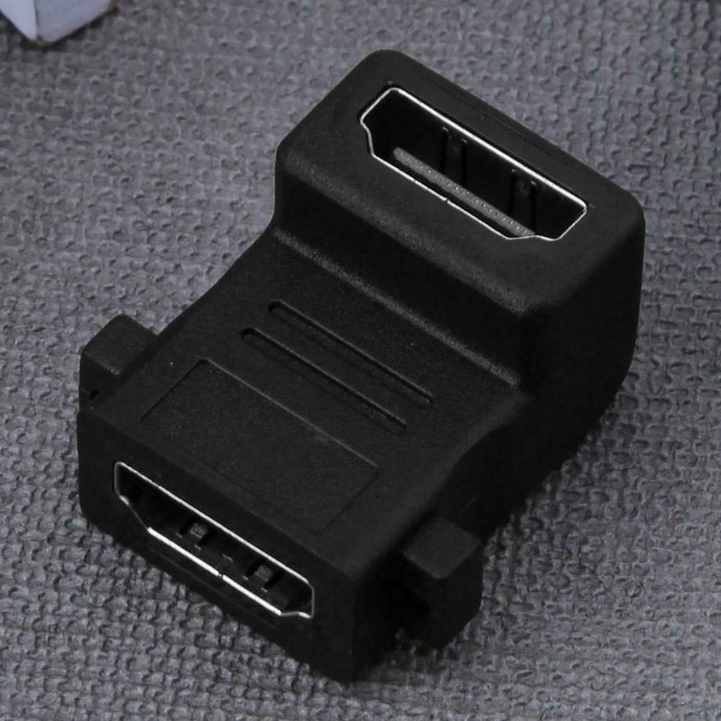 4Kx2K 2.0V HDMI Female To Female Adapter 90 Degree Port Connector Plug