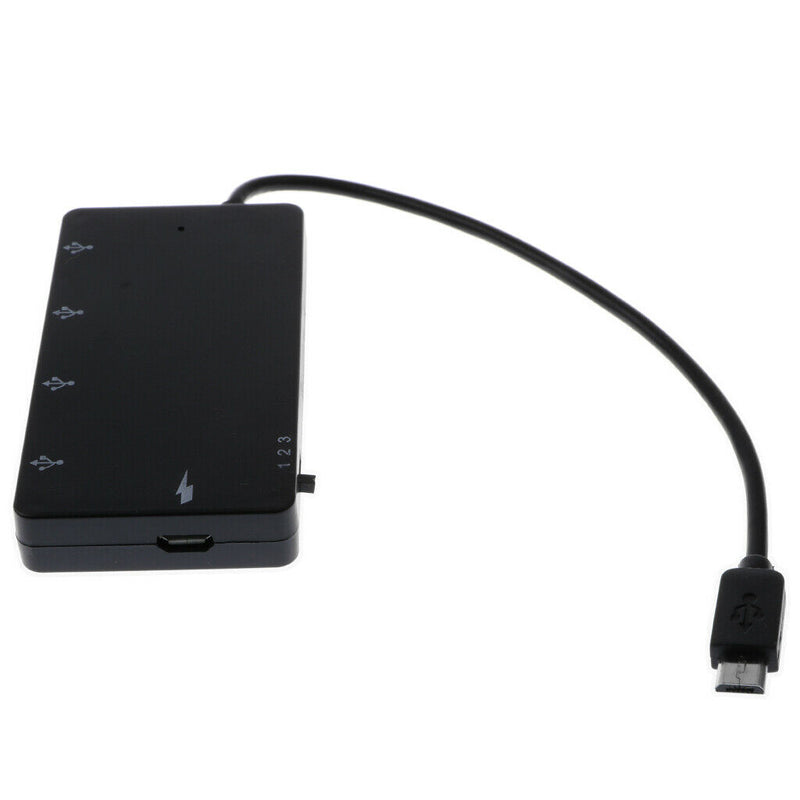 4 In 1 Micro USB OTG Hub Extension Adapter Charging Cable For Phone Tablet