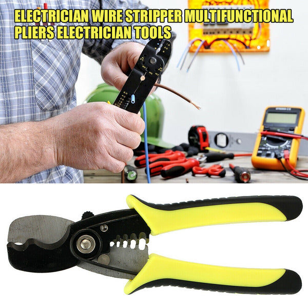 7 inch Wire Stripping Decrustation Pliers Cable Wire Stripping Scissor Tool A#S