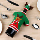 3pcs Ugly Christmas Sweater Wine Bottle Cover, Handmade Wine Bottle Sweater