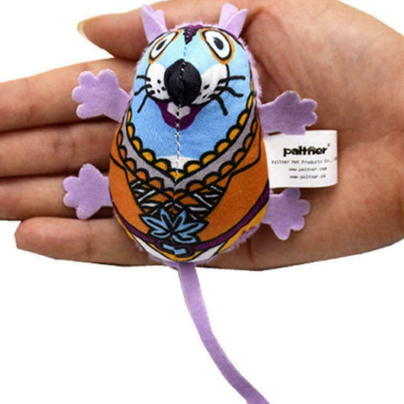 Funny Cat Chew Toys Colorful Canvas Mouse Mice Catmint Catnip Stuffed Cat T U5I9