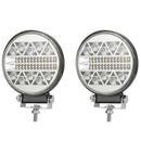 2Pcs 13600LM Round LED Work Lights LED Spot Flood Beam Driving Light Pods V8G7