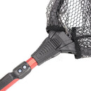 Foldable Trilateral Fishing Landing Net Brail Telescopic Handle 80cm