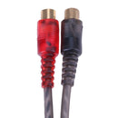 1pc 30cm 2 RCA Male to 1 RCA Female OFC Splitter Cable for Car Audio System