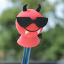 Funny Devil Car Antenna Aerial Ball EVA Topper Truck SUV Pen Decor Gift To OZ