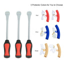 3 Tire Lever Tool Spoon + 2 Wheel Rim Protectors Tool Kit for Motorcycle Bi