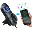 Wireless Bluetooth 1.4" Handsfree Car Kit FM Transmitter MP3 Player USB Charger