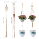 Macrame Plant Hangers Set Of 2 Indoor Wall Hanging Planter Basket Flower Po K3B9