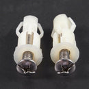 5X(2pcs DIY Plastic Toilet Seat Screws Fixings Fit Toilet Seats Hinges RepaU5M3)