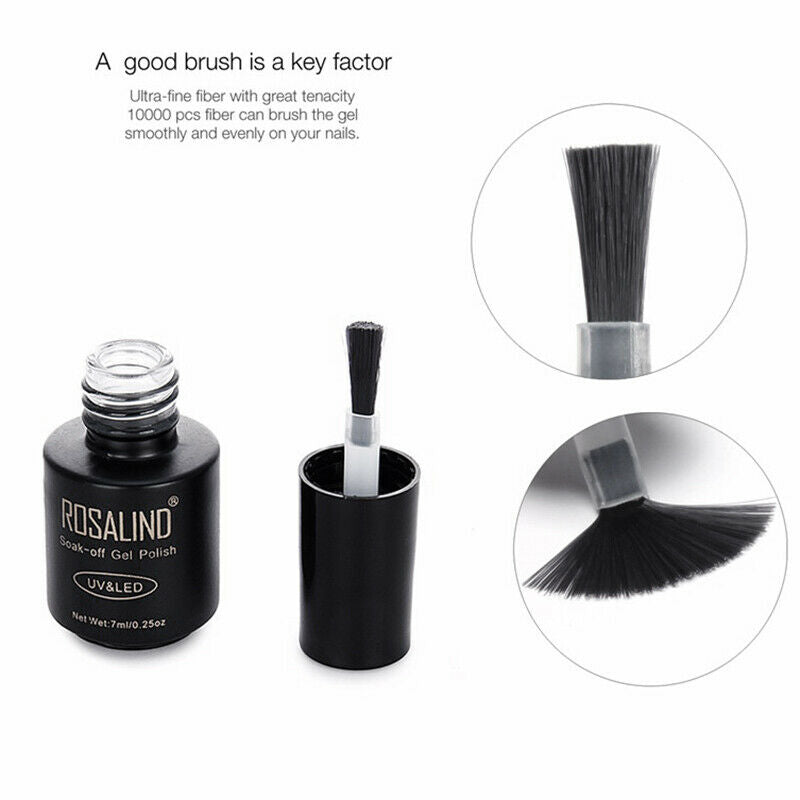 Rosalind Gel Nails Rainbow Gel Polish Varnish 7Ml Uv Hybrid Long-Lasting So W6F4