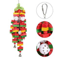 3PCS/Set Bird Parrot Toys Set Hanging Bell Bird Cage Swing Hammock Small P6O7