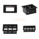 4x Car Boat Rocker Switch Panel Housing Holder Box Black 1/ 2/ 3/4 Grid