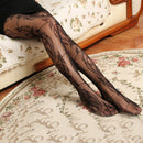 Womens Floral Pattern Floral Print Lace Rose Fishnet Stockings Pantyhose Fishnet