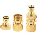 1pair Garden Hose Quick Connector 3/4- Inch GHT Brass Easy Connect Fittin OZ