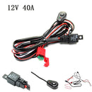 LED Work Light Bar Wiring Harness Remonte Control Switch Kit Offroad 12V CarLa%!