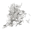 400pcs Single Fishing Crimp Loop Copper Tube Wire Leader Sleeves 1.2mm/1.4mm