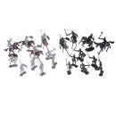 28pcs/set Knights Warrior Horses Medieval Soldiers Figures MiniModel ToyGift FT