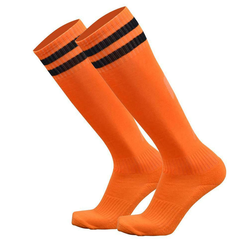 Children Sport Football Soccer Over Knee Baseball Kid Long Socks (Orange) A