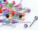Lot 30PCS Fashion Mixed Tongue Ring Tounge Different Barbell Bar Body Rings