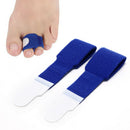 1Pc blue rubber gel toe straightener separator bunion corrector pain relief @