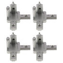 Set of 4, 3 Way Interior Connector Bracket Fitting for 2020 Aluminum Profile