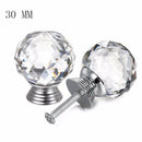 10x Crystal Diamond Glass Door Knobs Cupboard Drawer Furniture Handle Cabinet