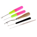 5 Pieces/Set Latch Crochet Hair Needle Hooks Dreadlock for Carpet Making Crafts