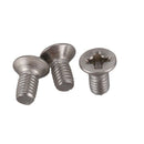 M3 x 6 mm Slotted Phillips Countersunk Screw Machine Screws, 50 Pcs X1P1