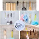 6pcs Clear Strong Sucker Door Wall Hangers Towel Mop Handbag Holder Hooks