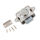 Set of 6 Push Button Drawer Cupboard Catch Lock Latch for RV Boat Sliver New